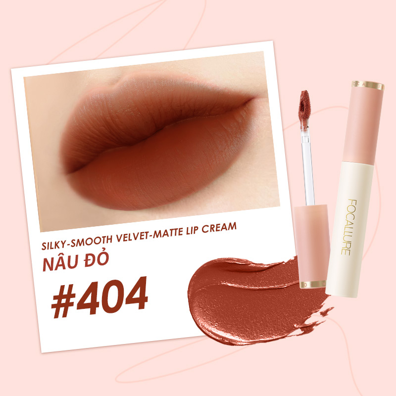 Son Kem Focallure Velvet Smooth Lip Glaze FA196 404 2.4g