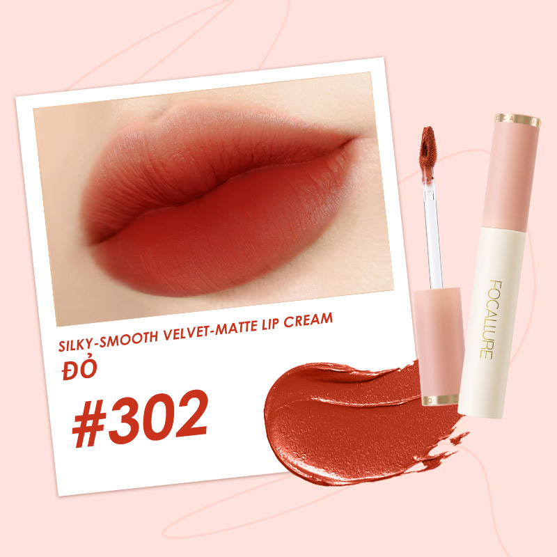 Son Kem Focallure Velvet Smooth Lip Glaze FA196 302 2.4g