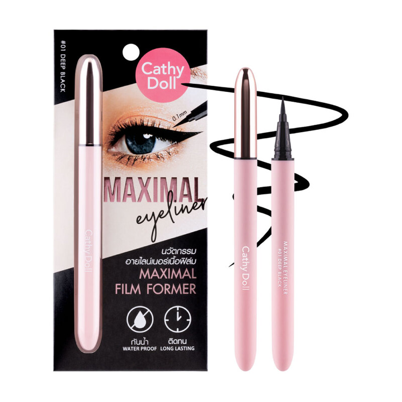 Bút Kẻ Mắt Cathy Doll Siêu Mảnh 01 Deep Black 0.7ml