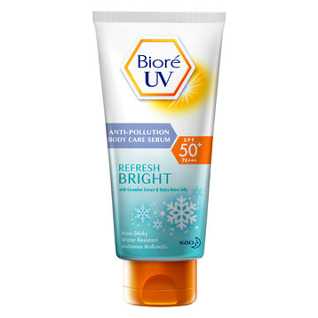 Serum Chống Nắng Bioré Refresh Bright Dưỡng Thể Kháng Bụi, Sáng Mịn Mát Lạnh 150ml