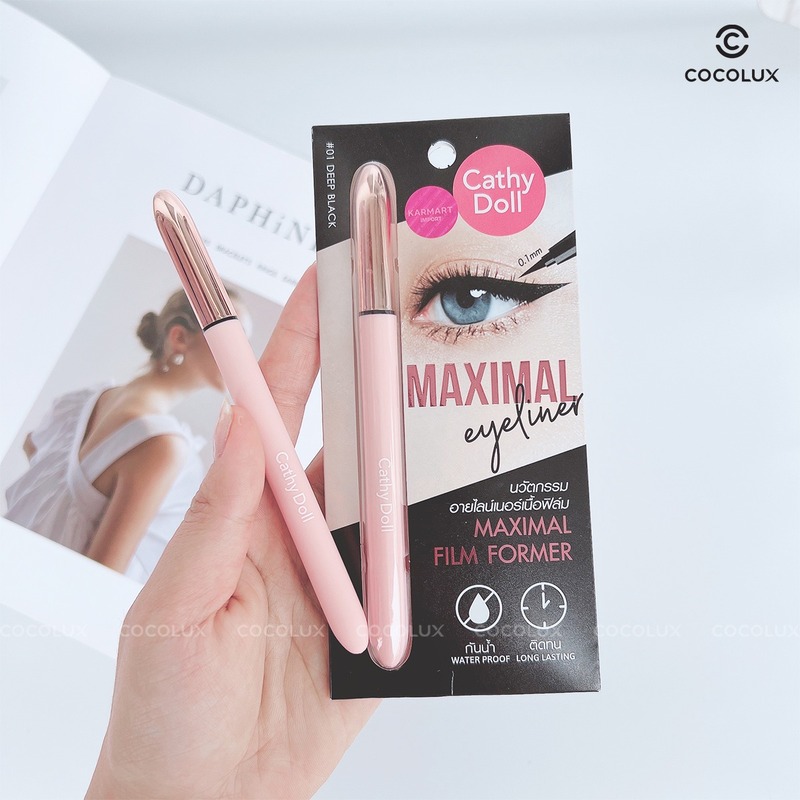 Bút Kẻ Mắt Cathy Doll Siêu Mảnh 01 Deep Black 0.7ml