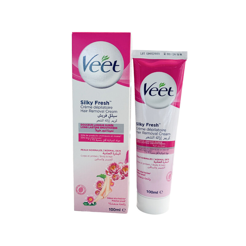 Kem Tẩy Lông Veet Silk & Fresh Dành Cho Da Thường 100g