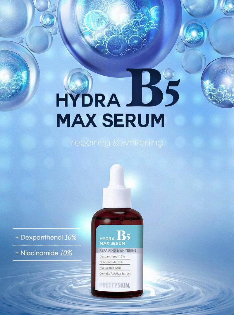 Tinh Chất Prettyskin Hydra Max Serum B5 Phục Hồi, Dưỡng Trắng Da 50ml