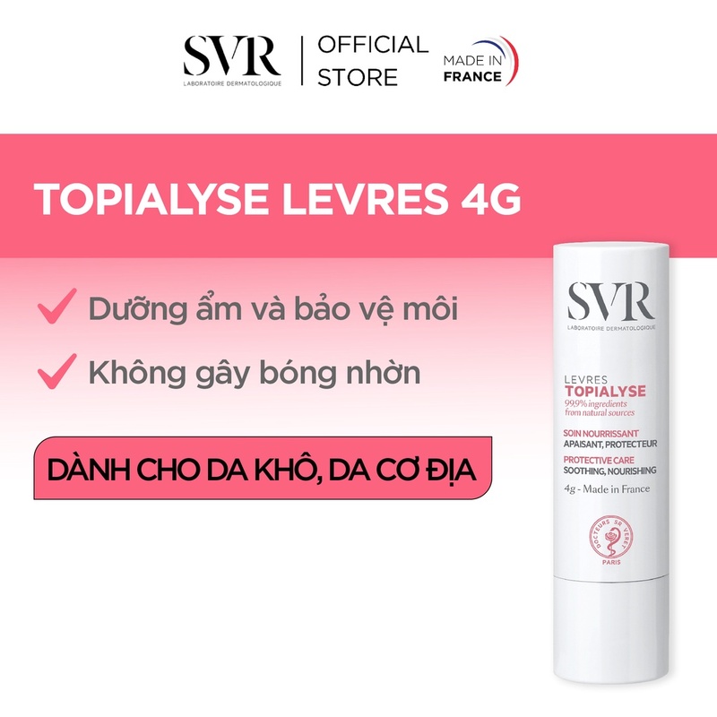 Son Dưỡng SVR Giảm Nứt Nẻ, Tăng Độ Ẩm Môi - 4g