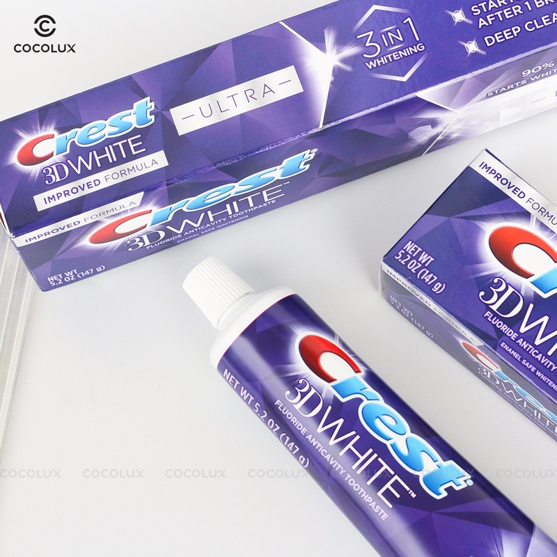 Kem Đánh Răng Crest 3D White Advanced Triple Whitening 147g