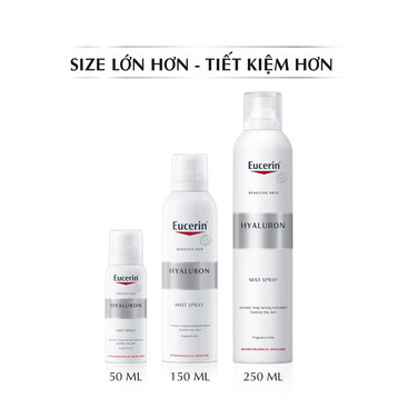 Xịt Khoáng Eucerin Hyaluron Mist Spray Cấp Ẩm Cho Da Nhạy Cảm 250ml