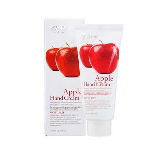 Kem Dưỡng Da Tay 3W Clinic Táo 100ml