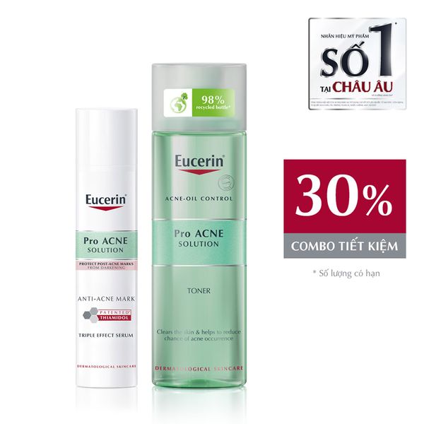 Bộ Sản Phẩm Eucerin Serum & Toner Giúp Giảm Thâm Mụn 