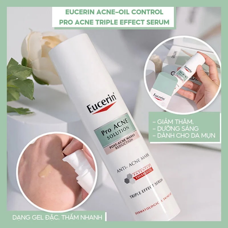 Bộ Sản Phẩm Eucerin Serum & Toner Giúp Giảm Thâm Mụn 