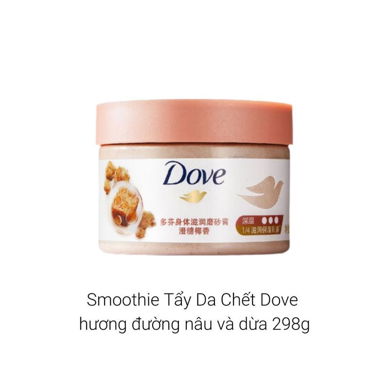 Tẩy Tế Bào Chết Body Dove Đường Nâu và Dừa 298g