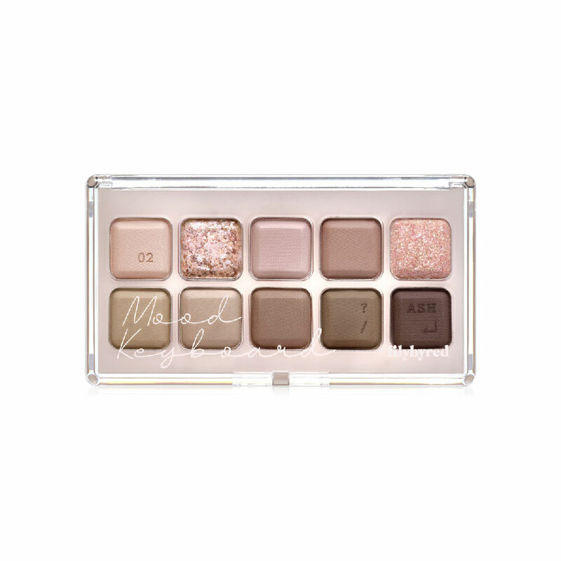 Phấn Mắt Lilybyred Mood Keyboard Palette 02 Ash Mauve 10 Ô 10.5g
