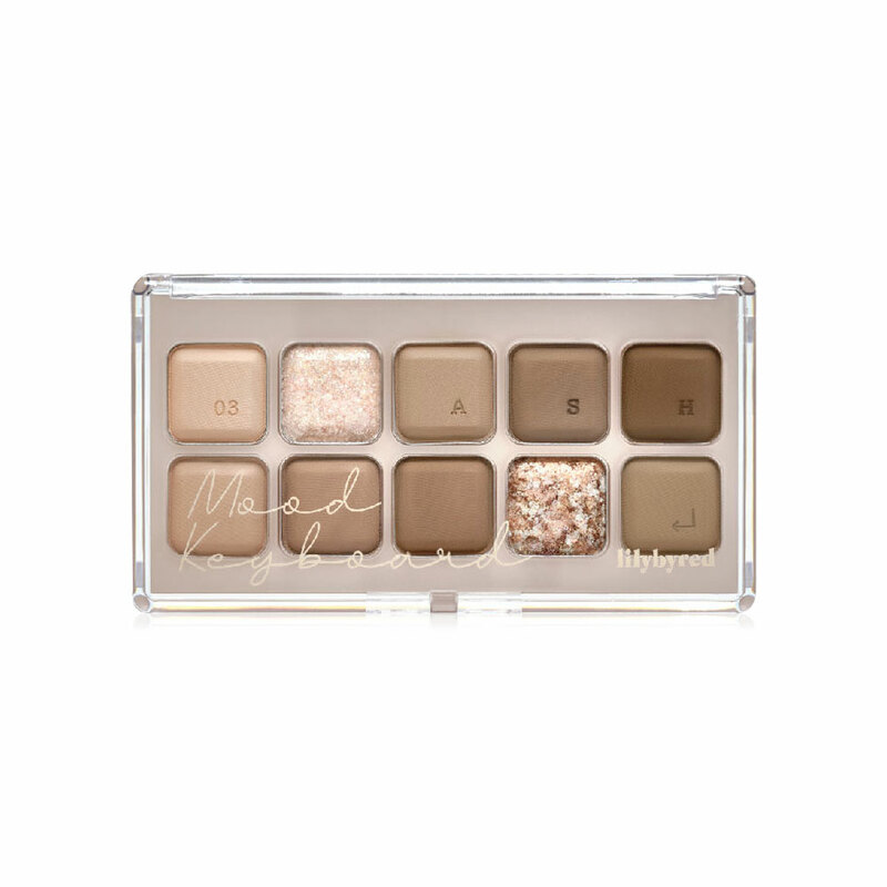 Phấn Mắt Lilybyred Mood Keyboard Palette 03 Ash Beige 10 Ô 10.5g