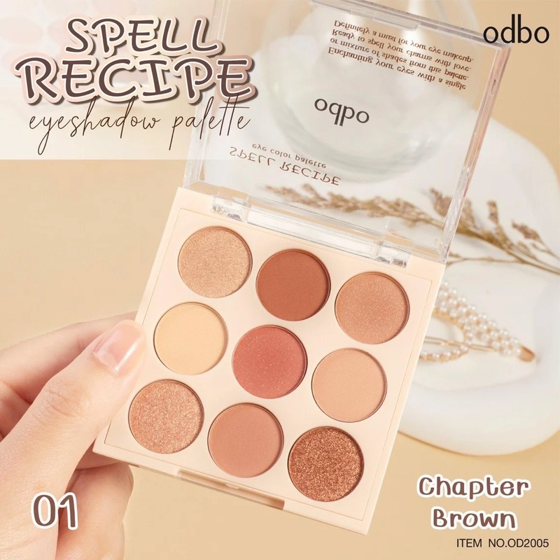 Phấn Mắt Odbo Spell Recipe OD2005 Màu 01 9 Ô