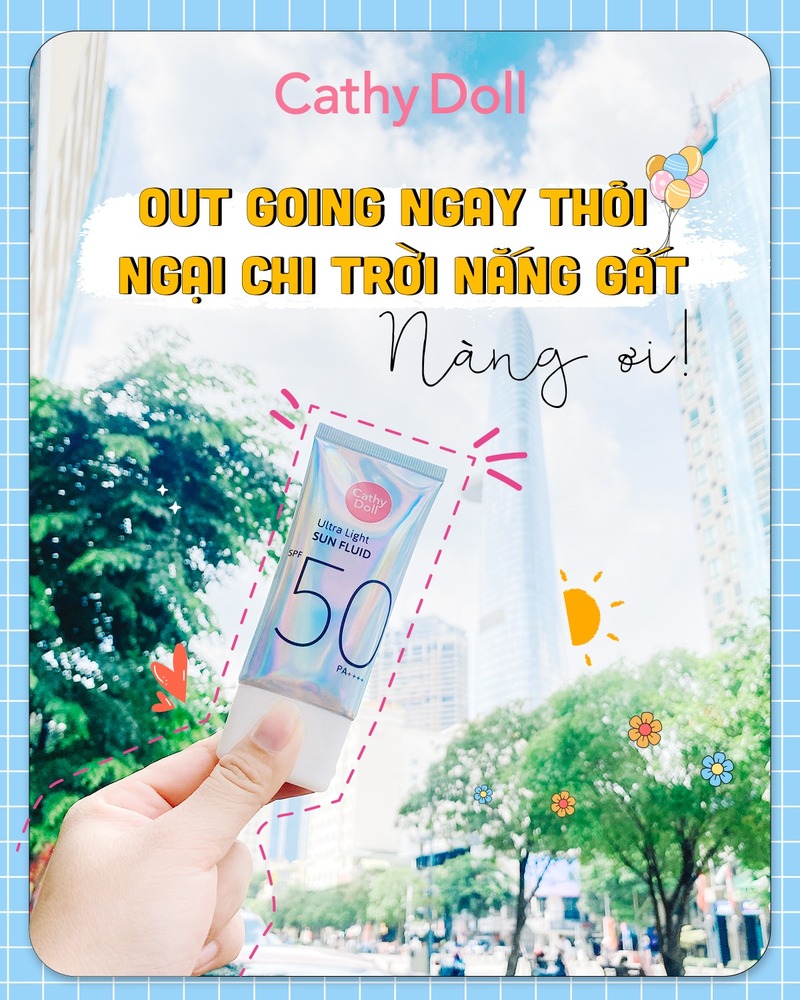 Sữa Chống Nắng Cathy Doll Dưỡng Da SPF50 PA++++ 40ml