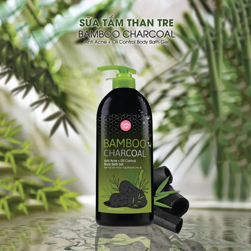 Sữa Tắm Cathy Doll Bamboo Charcoal Than Tre 500ml