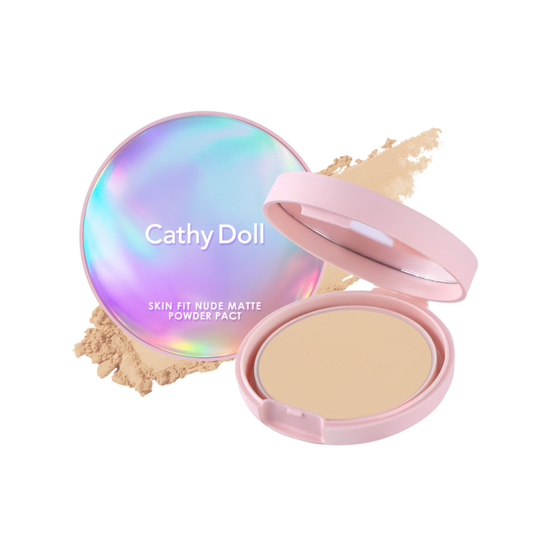 Phấn Nền Cathy Doll Mịn Lì SPF30+ Kết Hợp Phấn Phủ 02 Light Beige 12g 