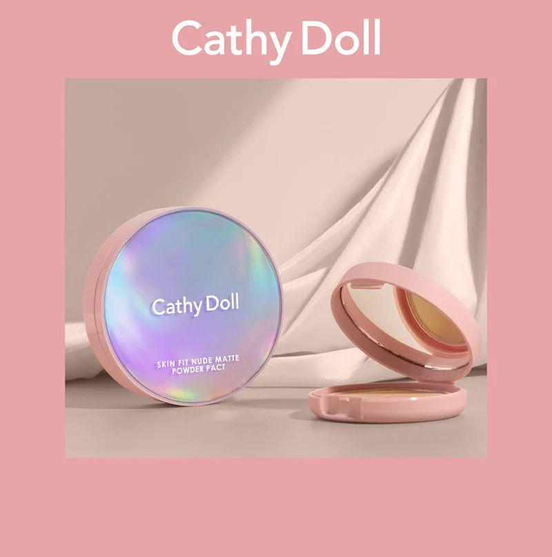 Phấn Nền Cathy Doll Mịn Lì SPF30+ Kết Hợp Phấn Phủ 02 Light Beige 12g 