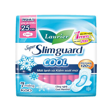 Băng Vệ Sinh Laurier Siêu Mỏng Mát Lạnh 25cm - 7 PCS