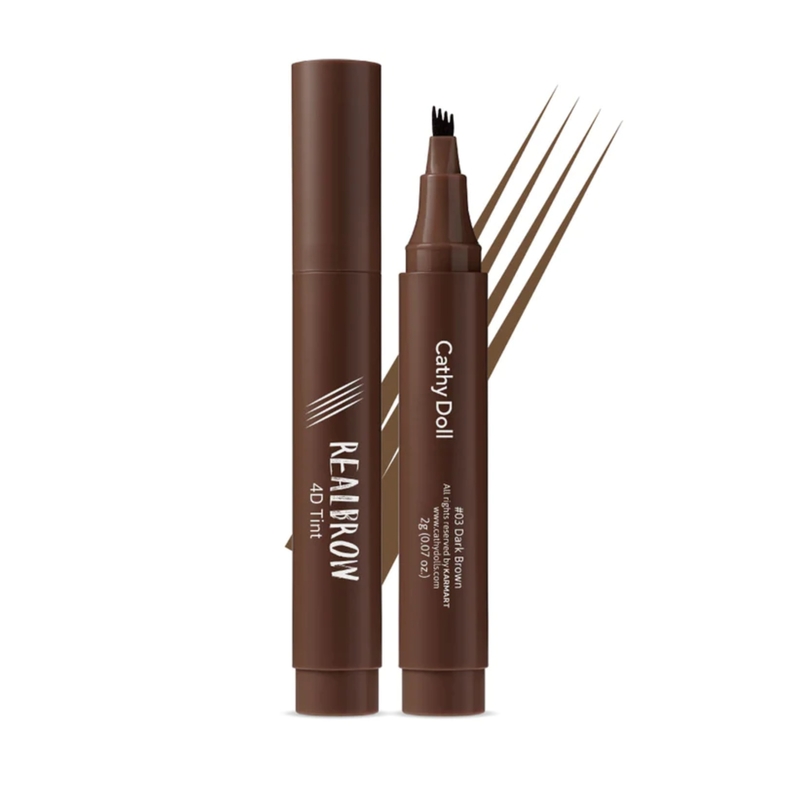 Bút Kẻ Chân Mày Dạng Sợi Cathy Doll 4D 03 Dark Brown