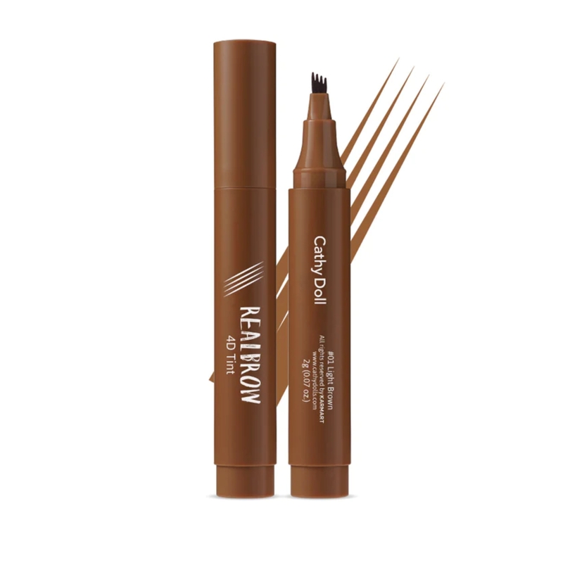 Bút Kẻ Chân Mày Dạng Sợi Cathy Doll 4D 01 Light Brown