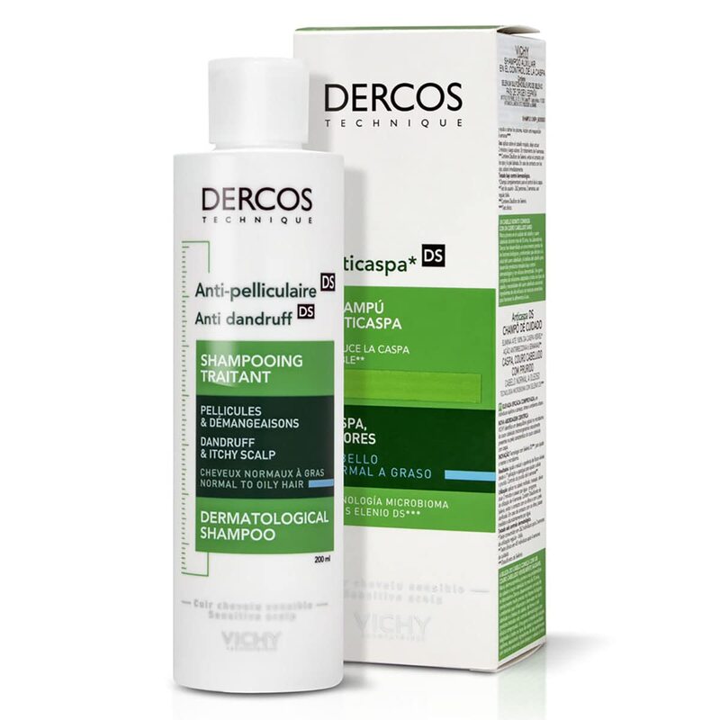Dầu Gội Vichy Dercos Giảm Gàu Cho Da Đầu Dầu & Ngứa 200ml