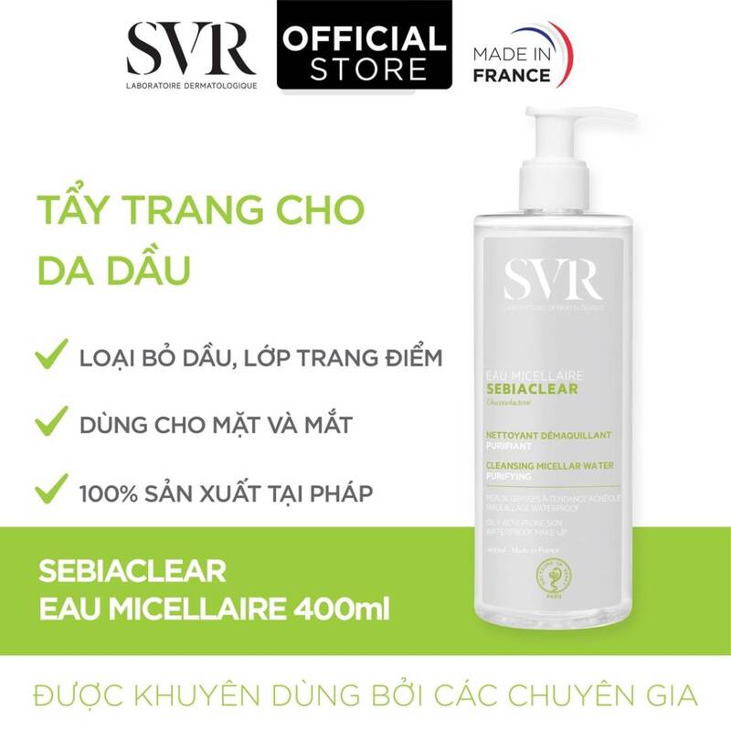 Nước Tẩy Trang SVR Cho Da Dầu 400ml