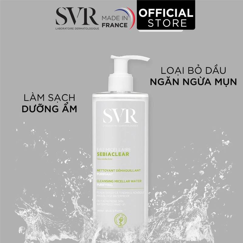 Nước Tẩy Trang SVR Cho Da Dầu 400ml