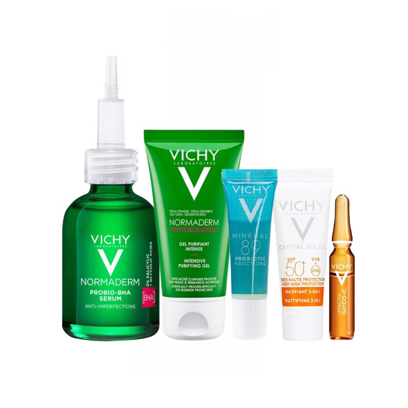 Bộ Sản Phẩm Vichy Normaderm Probio-BHA Serum