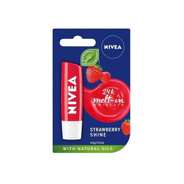 Son Dưỡng Nivea Dưỡng Ẩm Hương Dâu Tây 4.8g