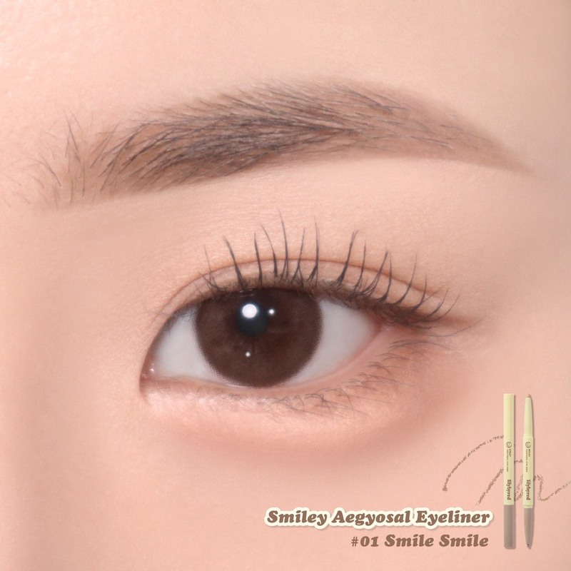 Chì Kẻ Bọng Mắt Lilybyred Smiley Aegyosal Eyeliner Hai Đầu #01 0.32g 