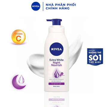  Sữa Dưỡng Thể Nivea Sáng Da Ban Đêm 350ml