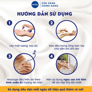  Sữa Dưỡng Thể Nivea Sáng Da Ban Đêm 350ml