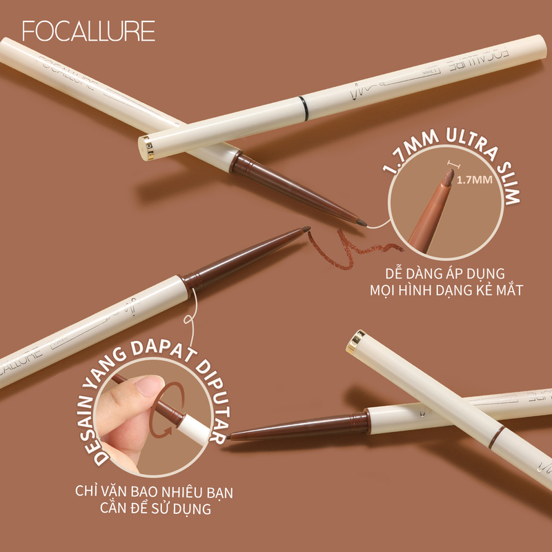 Chì Kẻ Mắt Focallure Perfectly Defined Gel Eyeliner Dạng Gel - F01