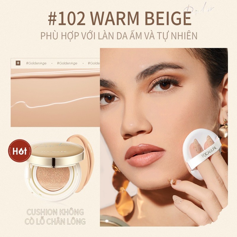 Phấn Nước Focallure BB  Poreless Matte Air Cushion Foundation 102 12g