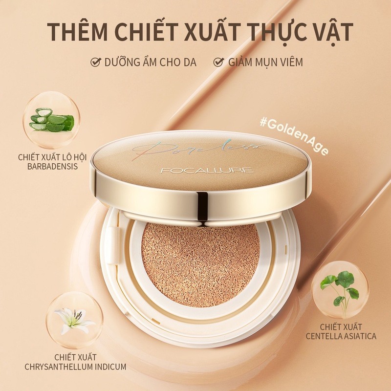 Phấn Nước Focallure BB  Poreless Matte Air Cushion Foundation 102 12g