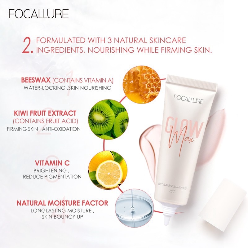 Kem Lót Focallure Glowmax Hydrating Primer Cấp Ẩm Sáng Da - #2