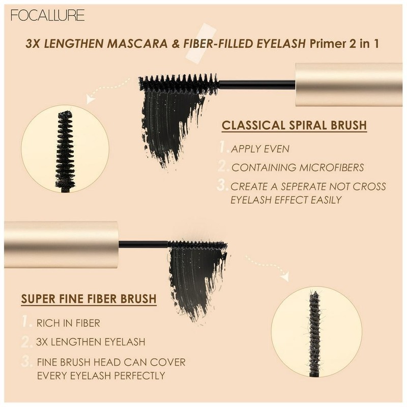 Mascara Focallure Kiêm Chuốt Mi Dạng Sợi 2 Trong 1 28g