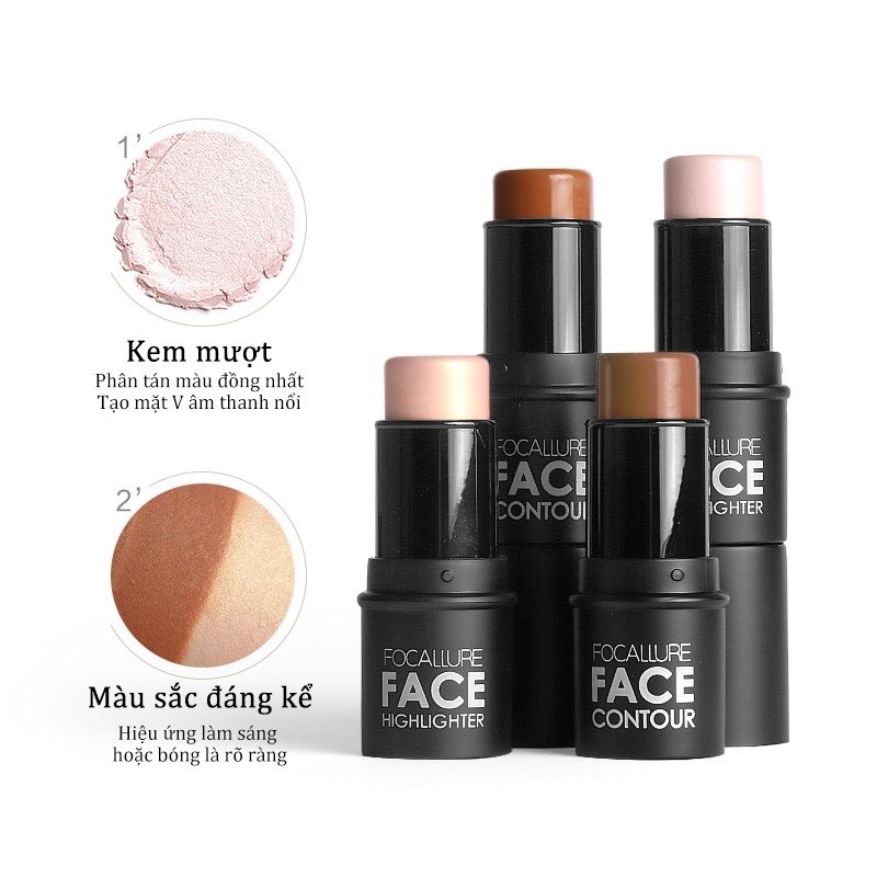 Bắt Sáng & Tạo Khối Focallure Highlighter & Contour Stick - 3#