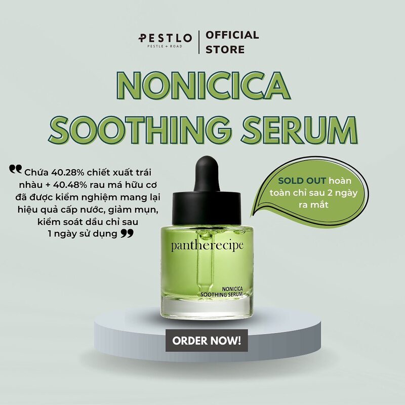 Tinh Chất Pestlo Pantherecipe Nonicica Soothing Serum 30ml
