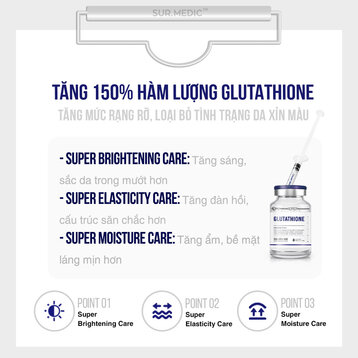 Mặt Nạ Sur.medic+ Super Glutathione 100 Bright Mask Dưỡng Trắng Da 30g 1PCS