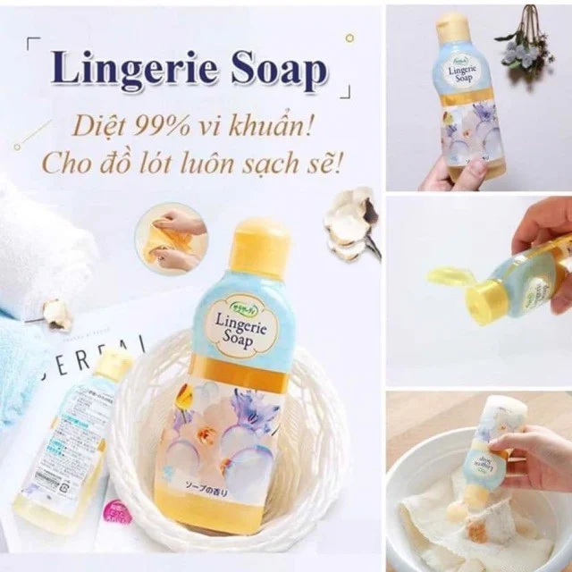 Dung Dịch Vệ Sinh Đồ Lót Nhật Bản Lingerie Soap 120ml