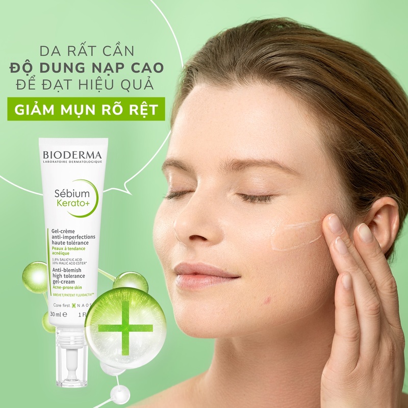 Kem Dưỡng Bioderma Sebium Kerato Làm Giảm Mụn 30ml