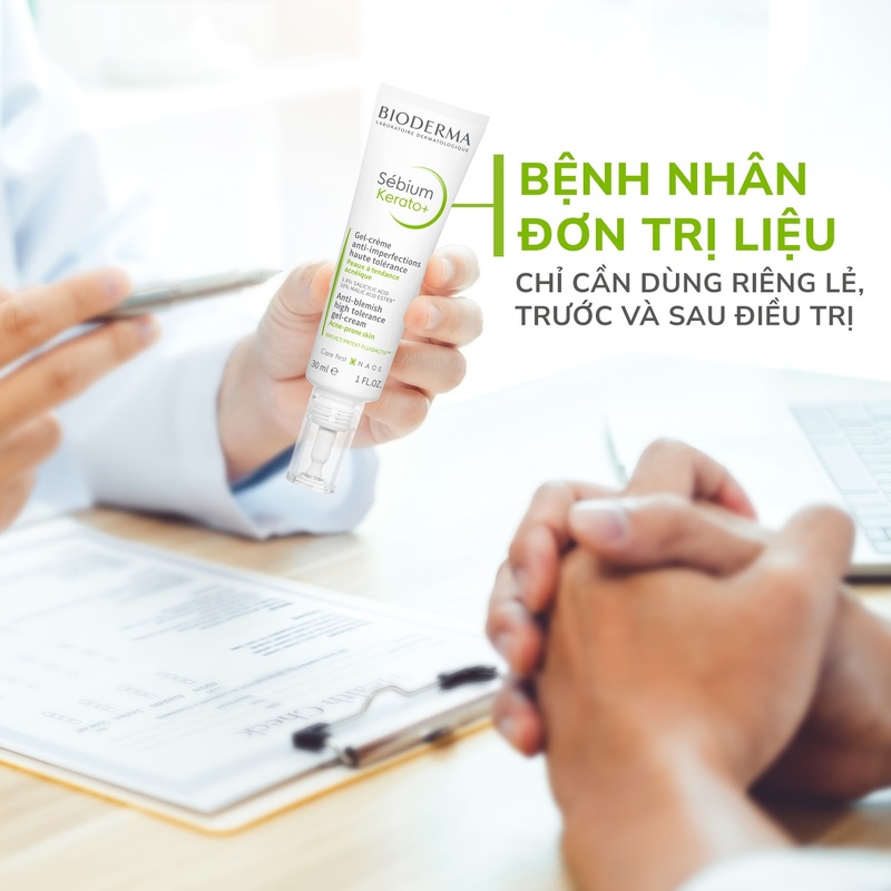 Kem Dưỡng Bioderma Sebium Kerato Làm Giảm Mụn 30ml