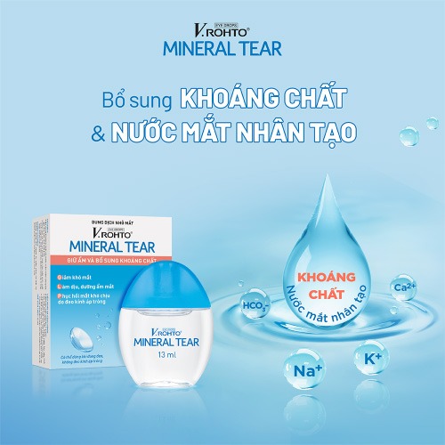Dung Dịch Nhỏ Mắt V.Rohto Mineral Tear Giữ Ẩm & Bổ Sung Khoáng Chất 13ml