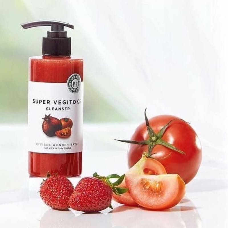 Sữa Rửa Mặt Byvibes Wonder Bath Super Vegitoks Cleanser Làm Sáng Da 300ml