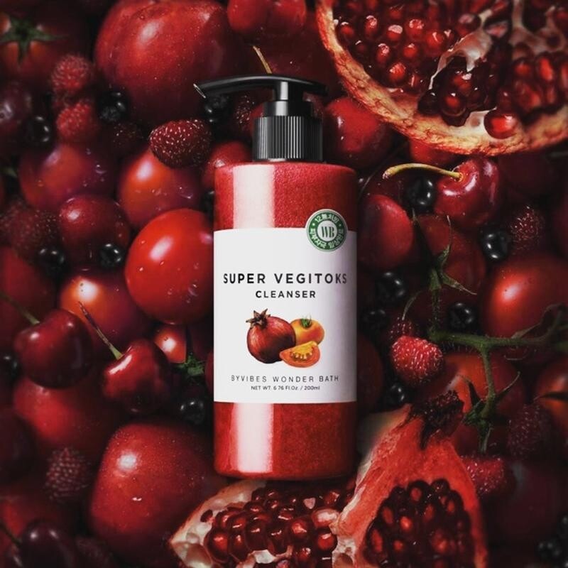 Sữa Rửa Mặt Byvibes Wonder Bath Super Vegitoks Cleanser Làm Sáng Da 300ml