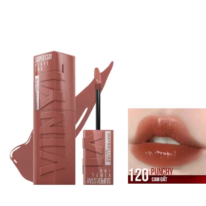 Son Bóng Maybelline Super Stay Vinyl Ink - 120 Punchy