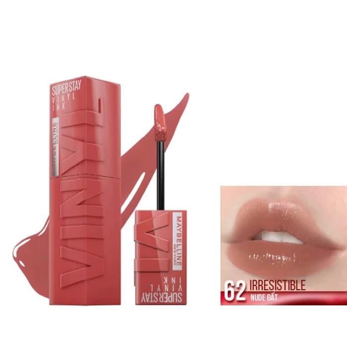 Son Bóng Maybelline Super Stay Vinyl Ink - 62 Irresistible