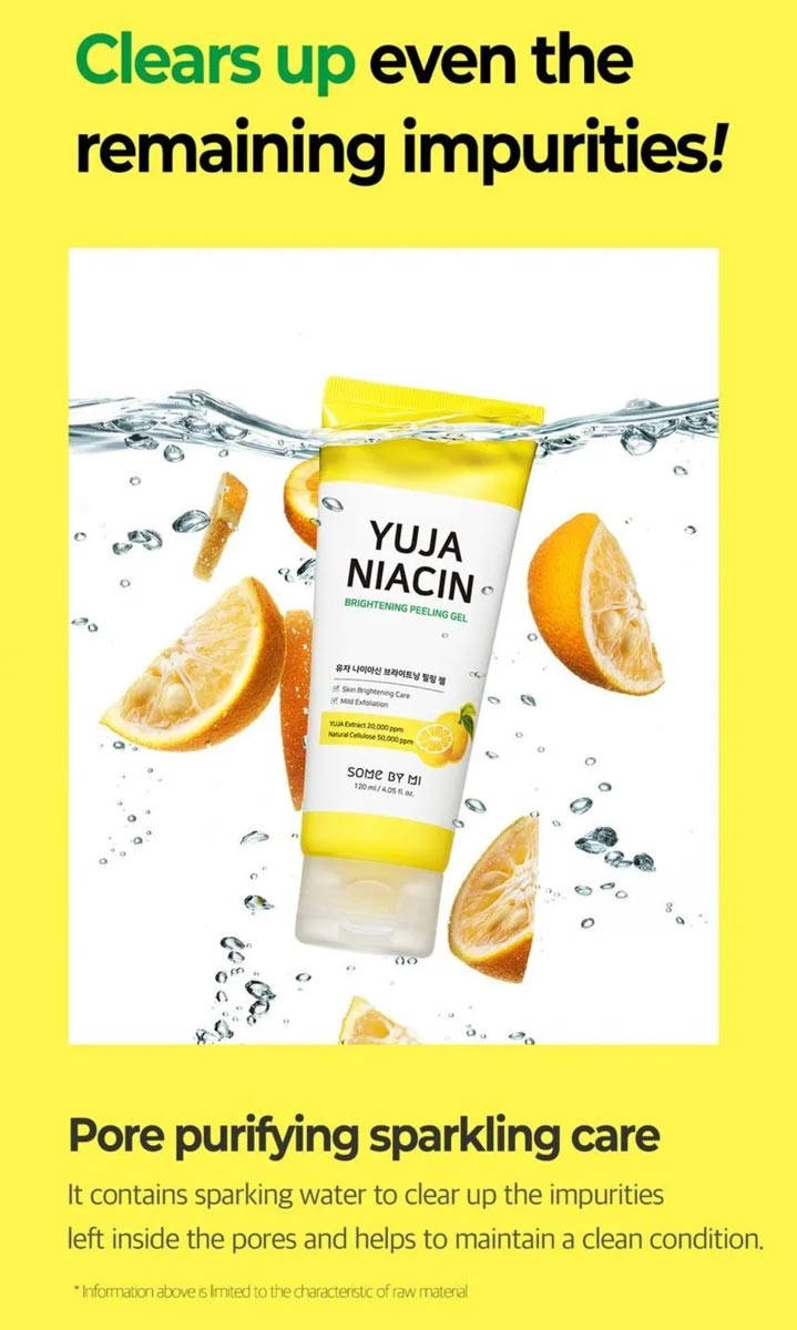 Tẩy Tế Bào Chết Da Mặt Some By Mi Yuja Niacin Brightening Peeling Gel Dịu Nhẹ Làm Sáng Da 120ml