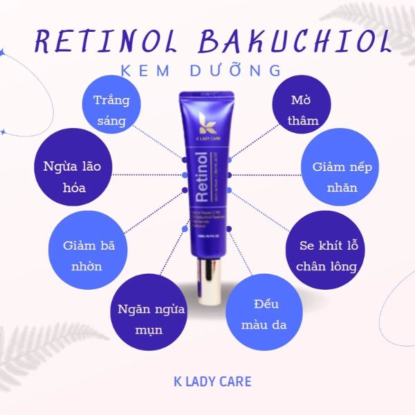 Kem Dưỡng K Lady Care Trẻ Hoá Da Và Chống Lão Hoá Retinol 0.5 30ml